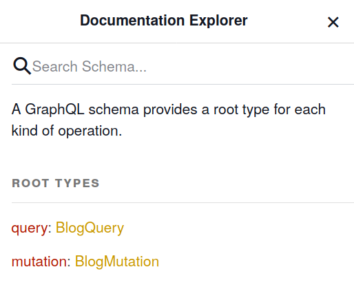 Documentation explorer