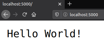 Hello world from a browser
