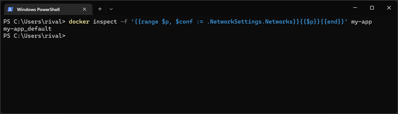 Inspect container network